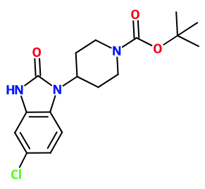 MC085504 4-(5-Chloro-2-oxo-2,3-dihydro-benzoimidazol-1-yl)-piperidine-1-carboxylic acid tert-butyl ester (image for) MC085504 4-(5-Chloro-2-oxo-2,3-dihydro-benzoimidazol-1-yl)-piperidine-1-carboxylic acid tert-butyl ester